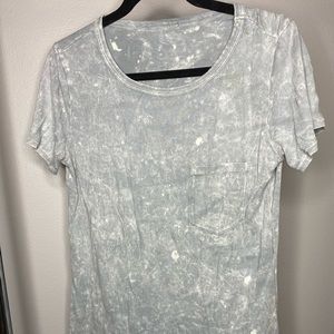 Bleach washed grey Tshirt